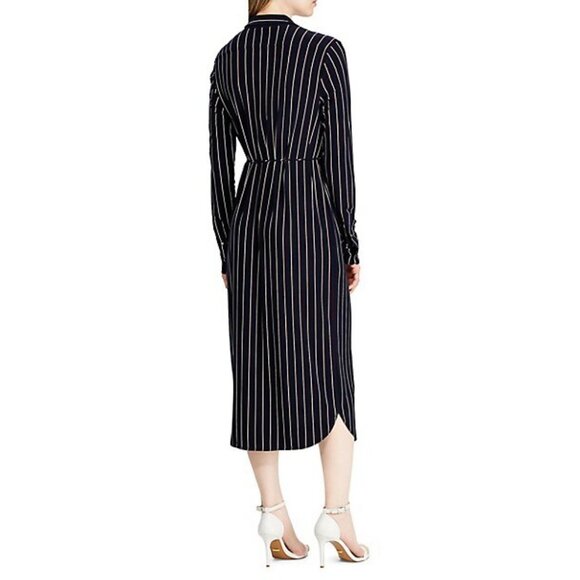 Lauren Ralph Lauren Striped Midi Shirt Dress Size S NWT - Picture 2 of 12